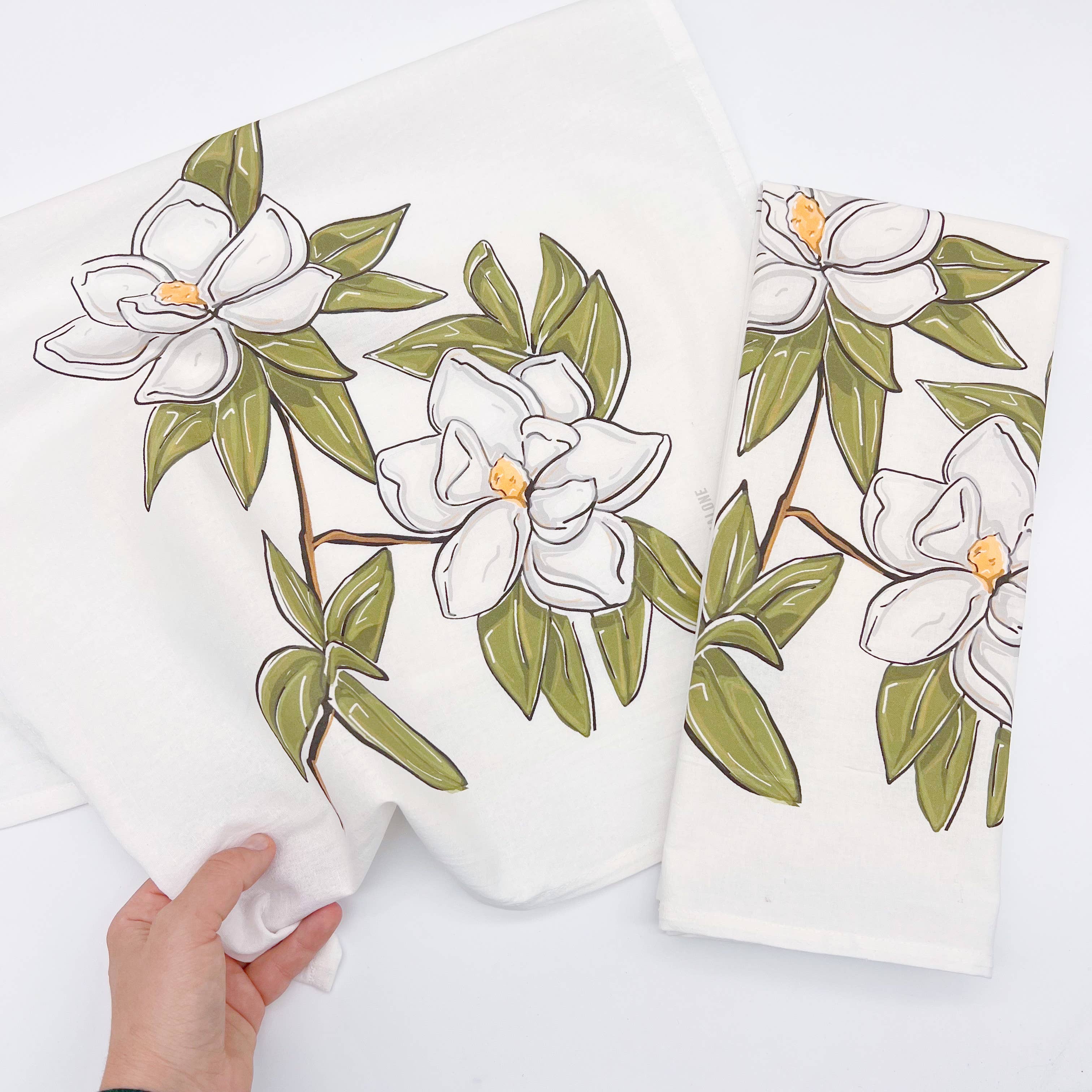 Home Malone Magnolia Dish Towel