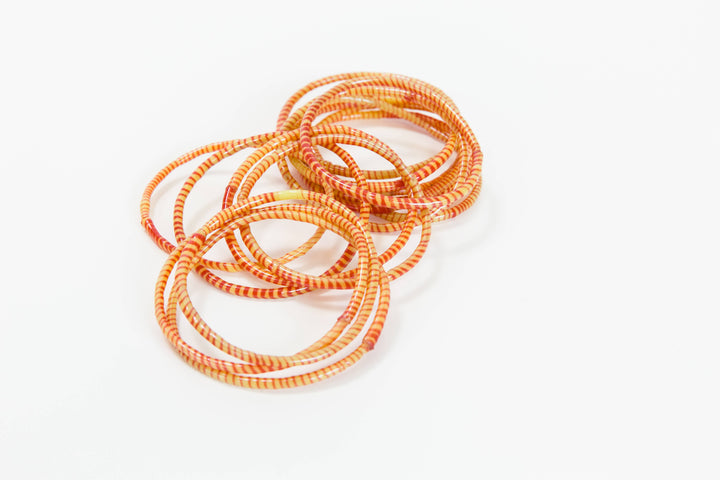 BECASA - Beach Bangles - Sunny Orange