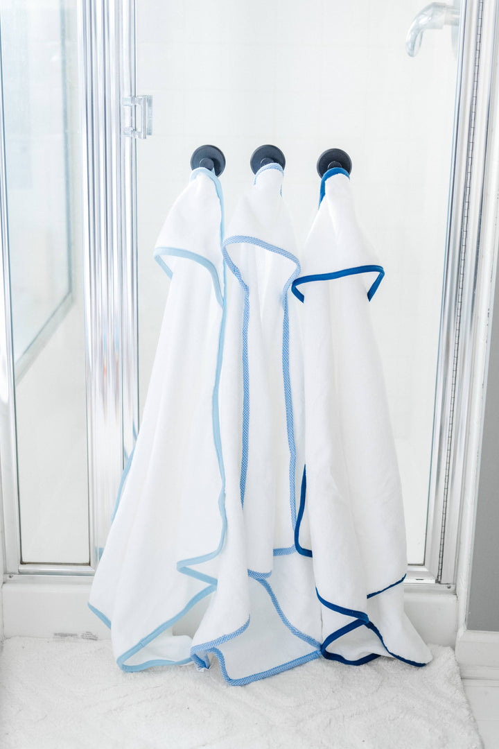 The Classic Baby - Hooded Terry Bath Towel for Baby and Toddlers | Plush Terry: Pink Gingham