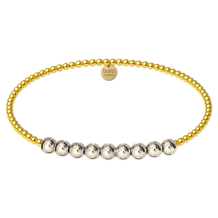 bara boheme - Robyn | Gold Filled Beaded Bracelet: Gold Filled / Stretchy 6.5" (small)