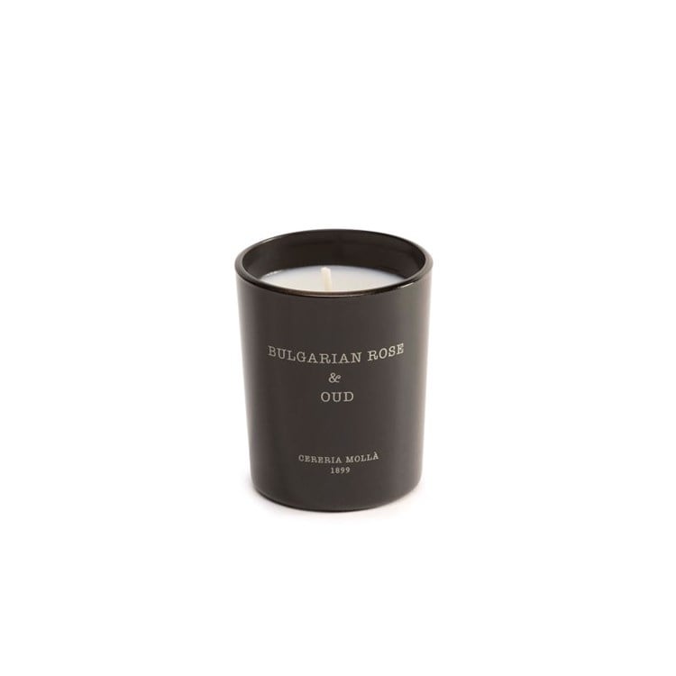 Bulgarian Rose & Oud Black 2.6 oz/75 g. Mini Candle