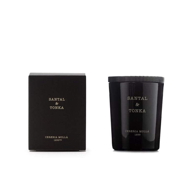 Santal & Tonka Black 2.6 oz/75 g. Mini Candle