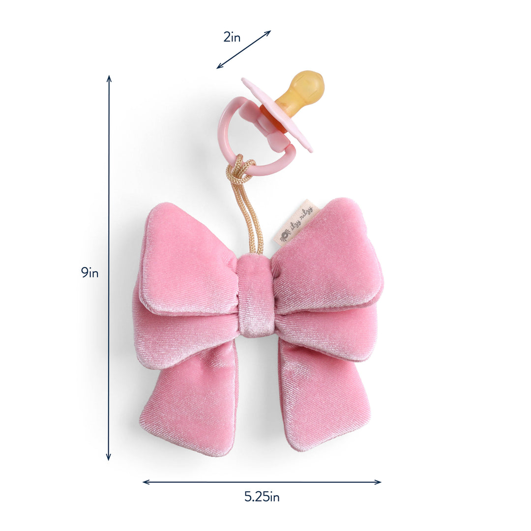 Itzy Ritzy - *NEW OPTIONS* Bitzy Pal Natural Rubber Pacifier & Plush: Bear