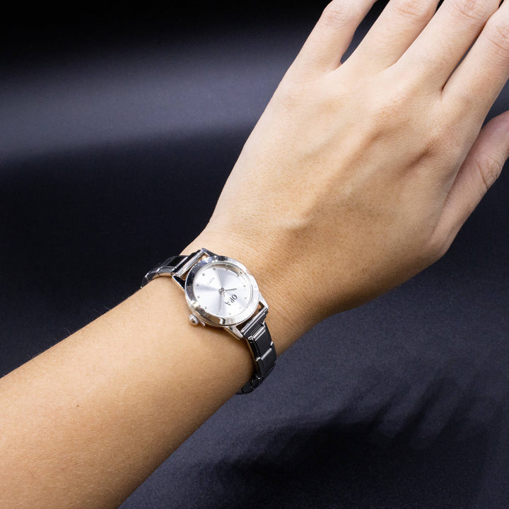 Natalia - Italian Charm Link Watch (Analog): Silver