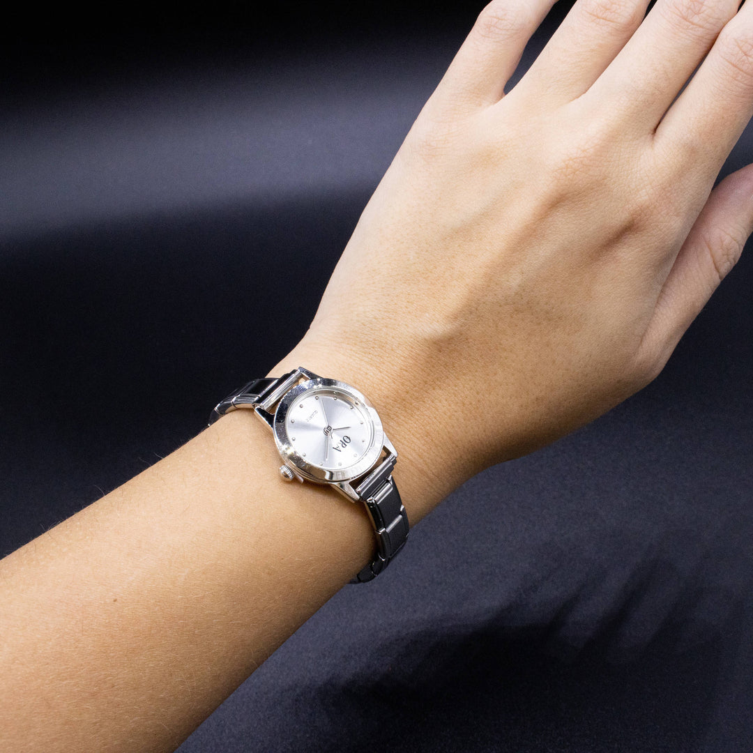 Natalia - Italian Charm Link Watch (Analog): Pink