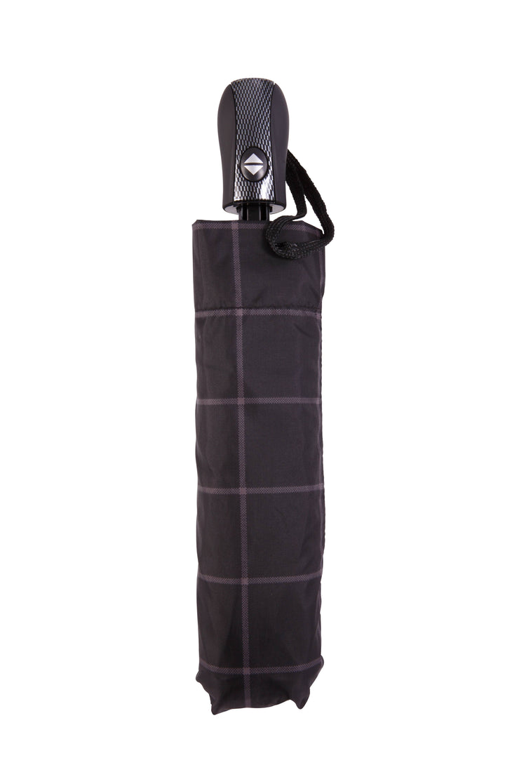 Harvy Canes - Mini Folding Umbrella: Tan Tartan