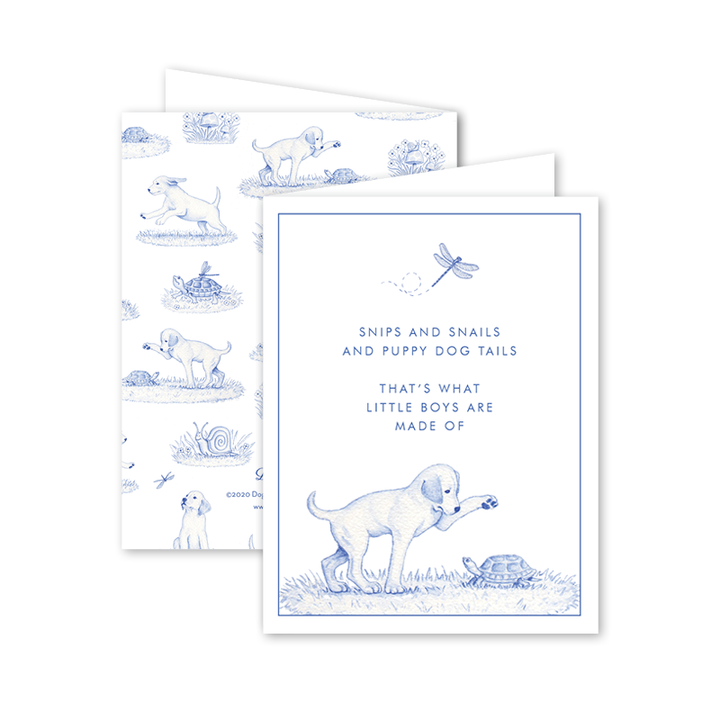 Dogwood Hill - Snips and Snails Poem: Single Card