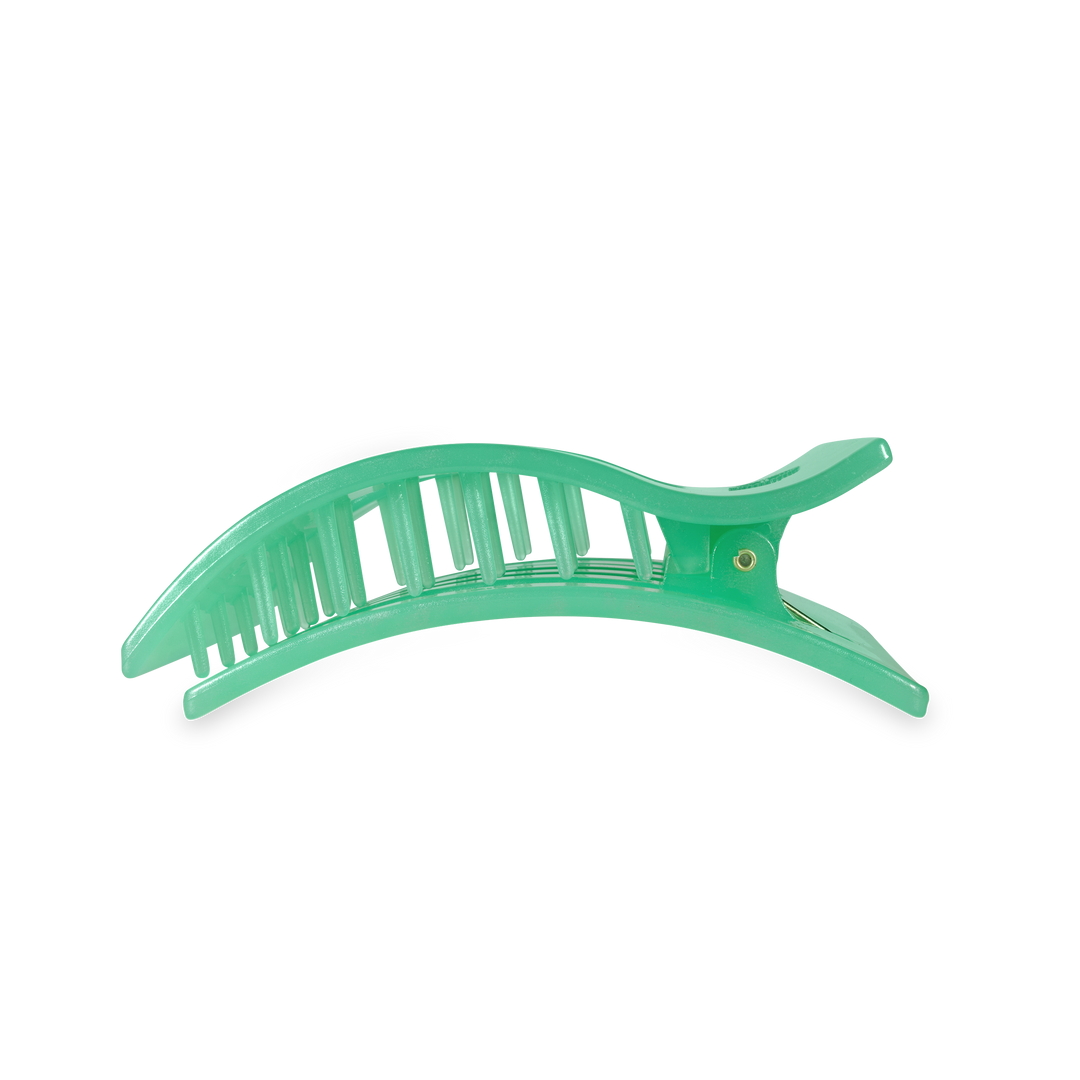TELETIES - Flat Rectangle Hair Clip | Large | Spring Splash