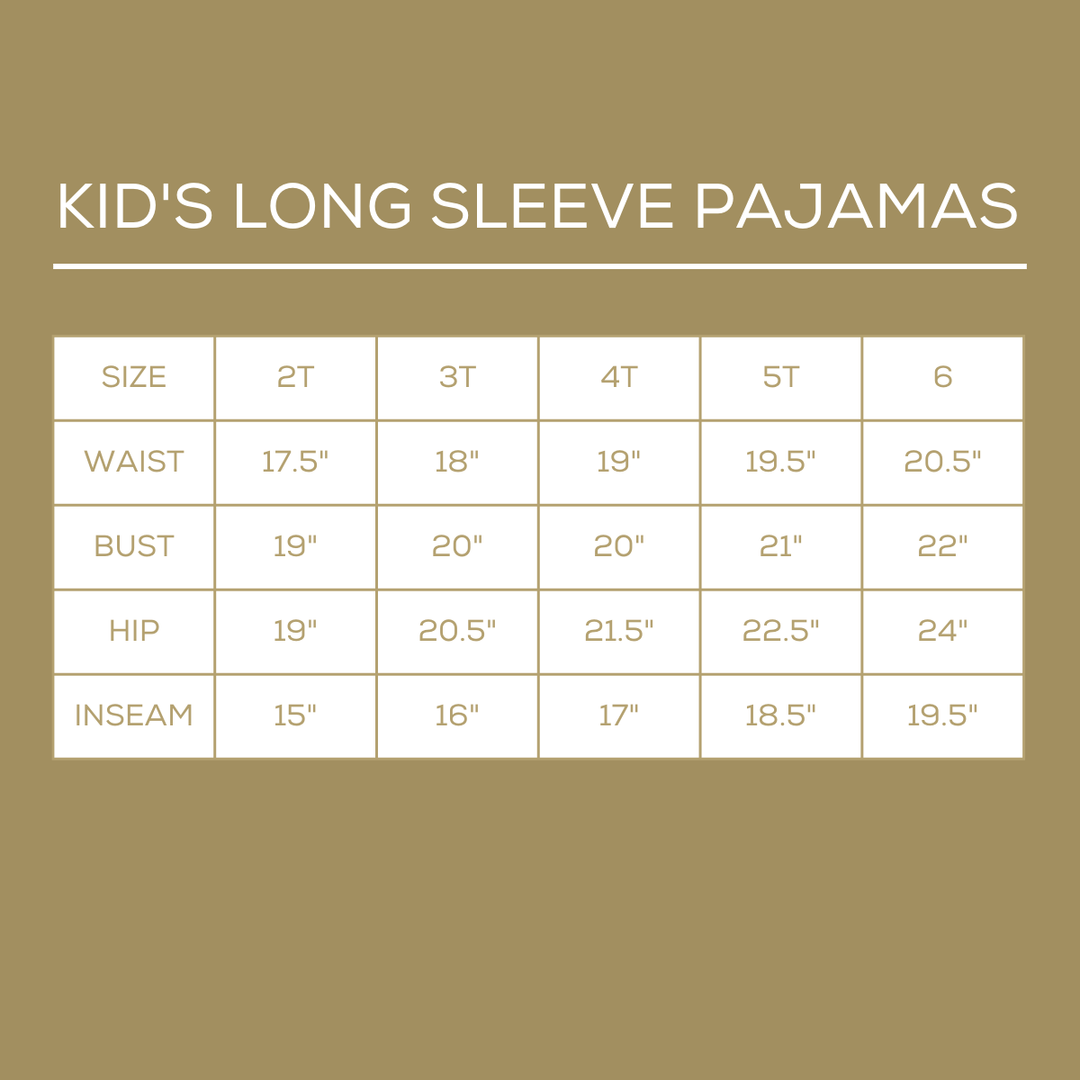 The Royal Standard - Kid's Bunny Love Long Sleeve Pajamas White/Sky: 5T