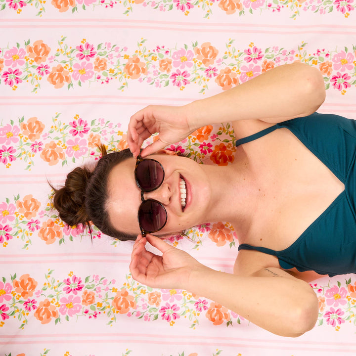 The Darling Effect - XL Quick-Dry Beach Towel-Petal Parade Pink