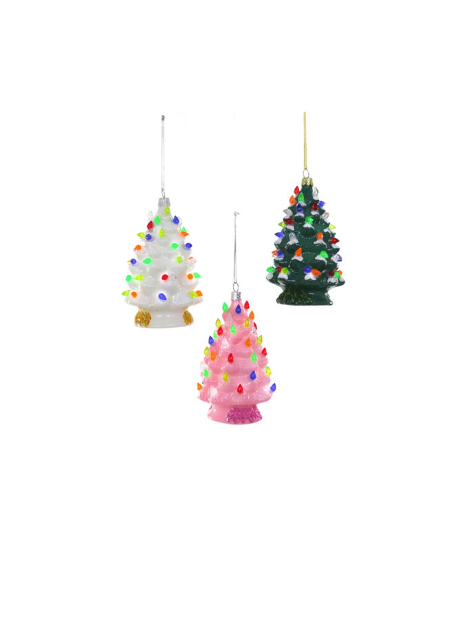 VINTAGE CHRISTMAS TREE 3 ASST ORNAMENTS