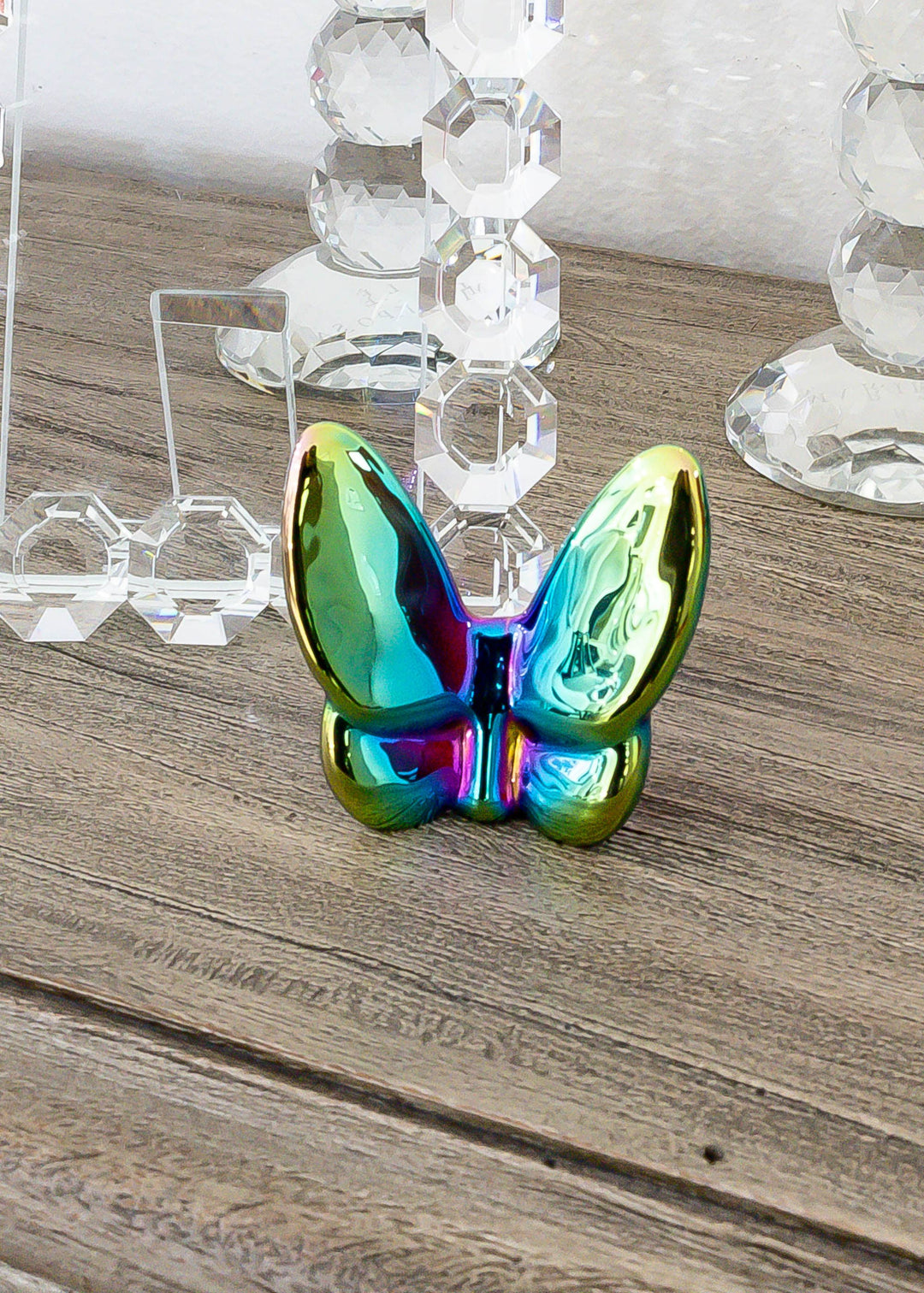 Lainy Home - Le Mariposa Exclusive Crystal Butterfly Home Decor in Solid Iridescent