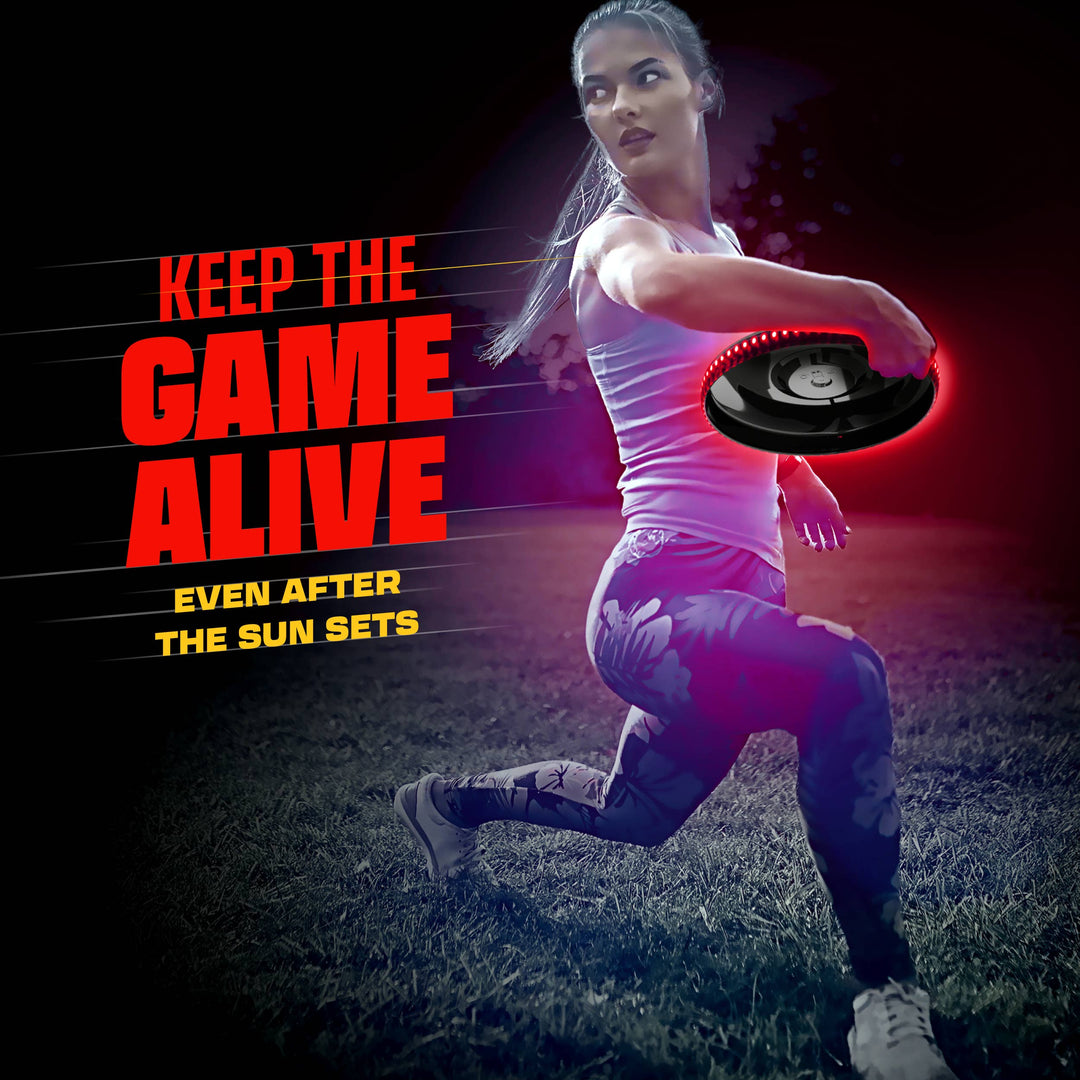 Squad Hero - Rechargeable Light-up Flying Disc, Motion Activated Frisbee