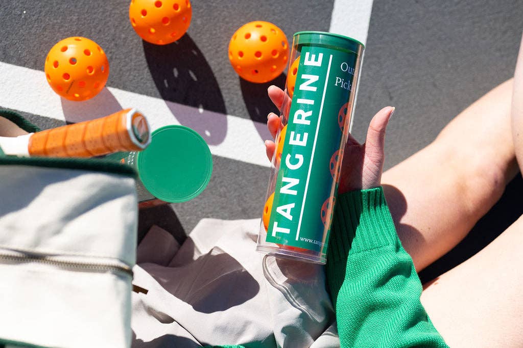 Tangerine - 3 Pack Container of Pickleballs
