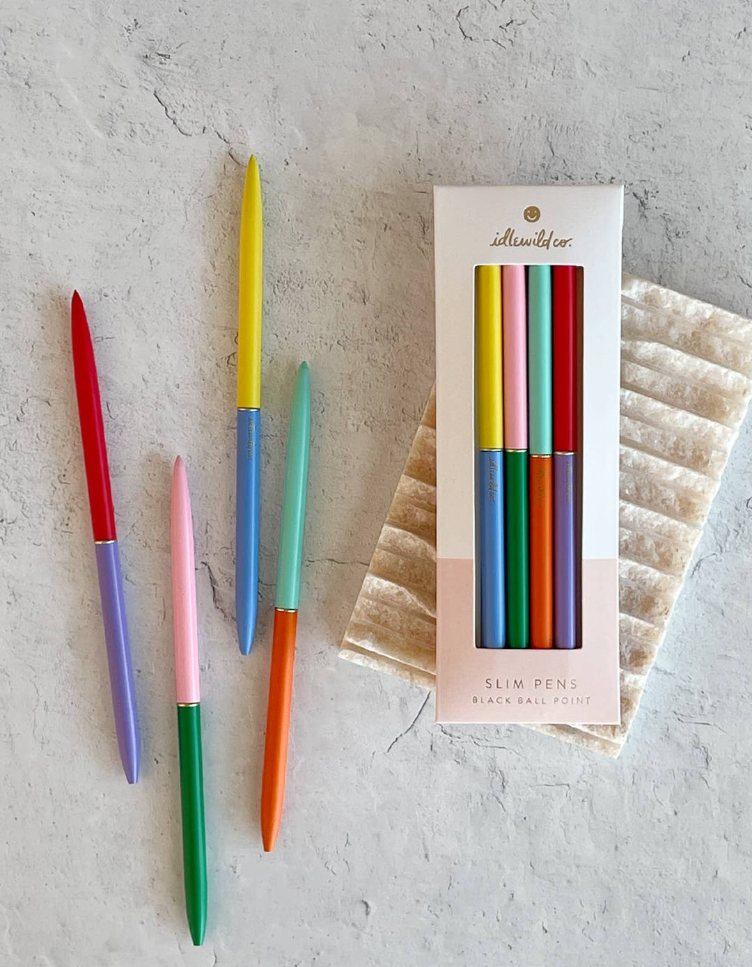 Idlewild Co. - Slim Pens Set of Four | Duo-Tone Classic Rainbow