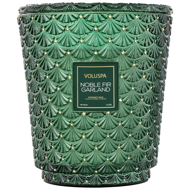 Noble Fir Garland 5 Wick Hearth