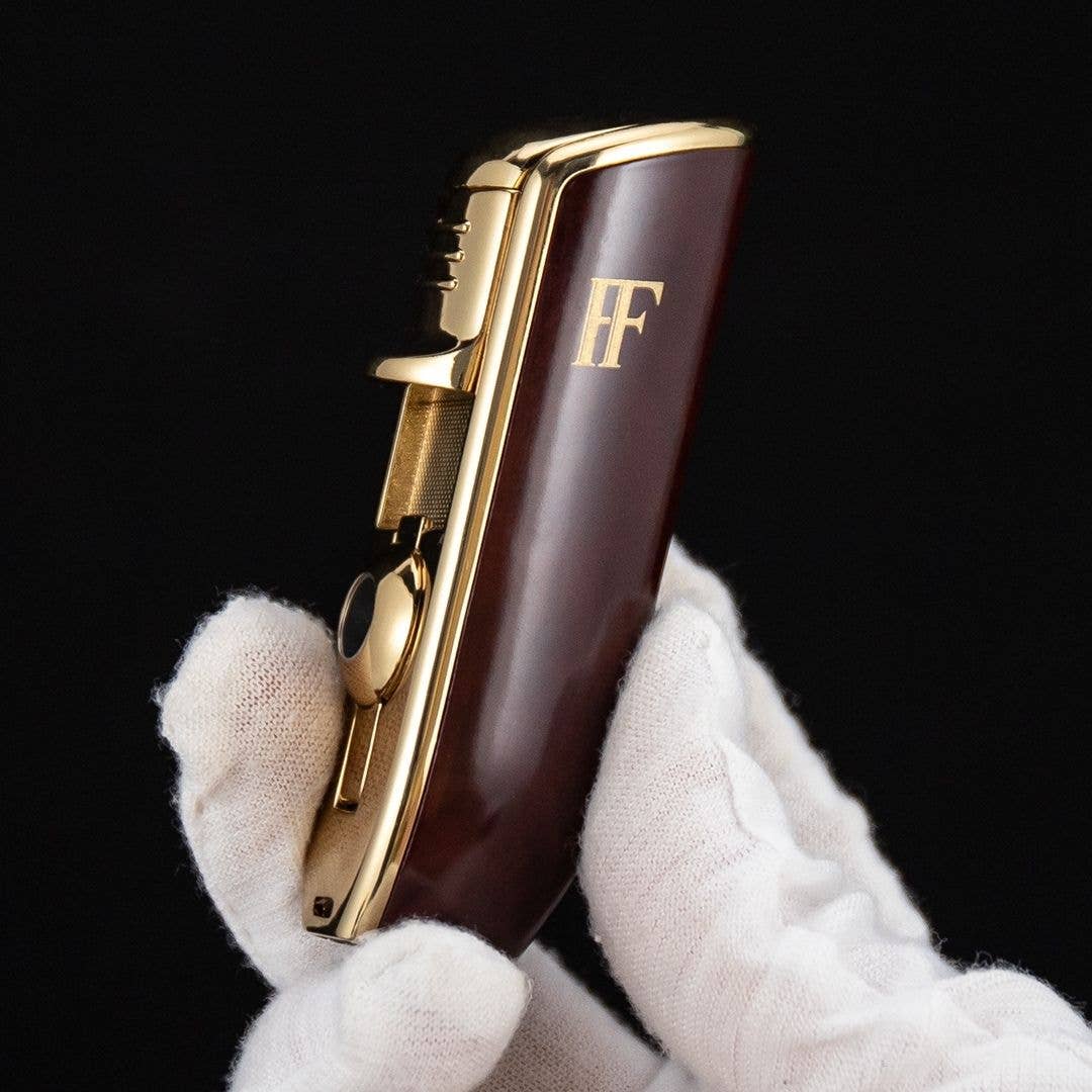 Fluid And Fire - Astra Triple Lighter Torch – Windproof Precision Ignition Tool: Yellow