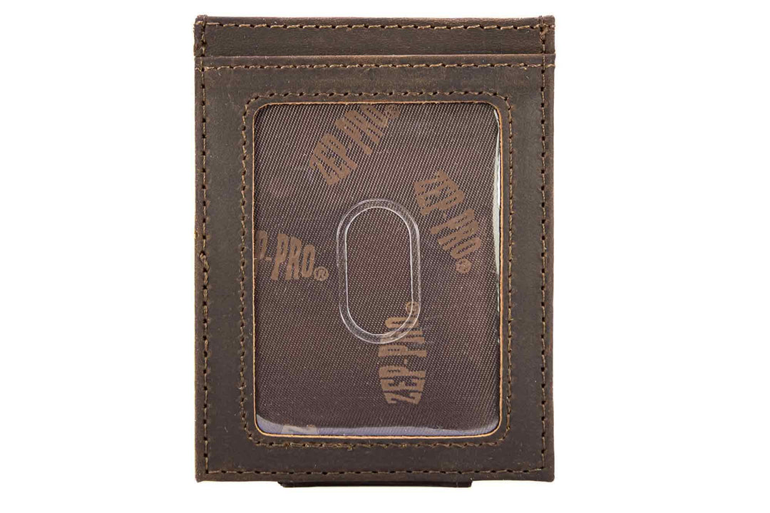 Zep-Pro - Auburn Tigers  Magnetic Front Pocket Leather Wallet