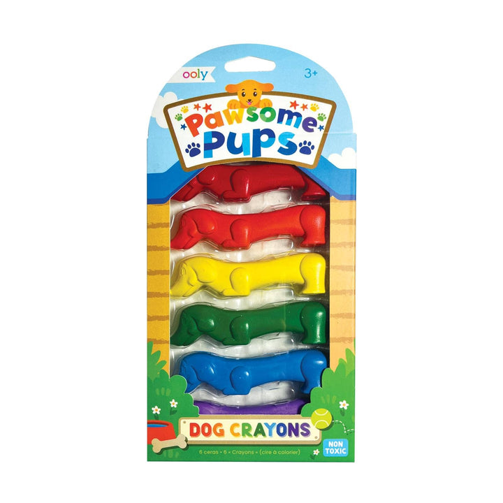 OOLY - Pawsome Pups Dog Crayons - Set of 6