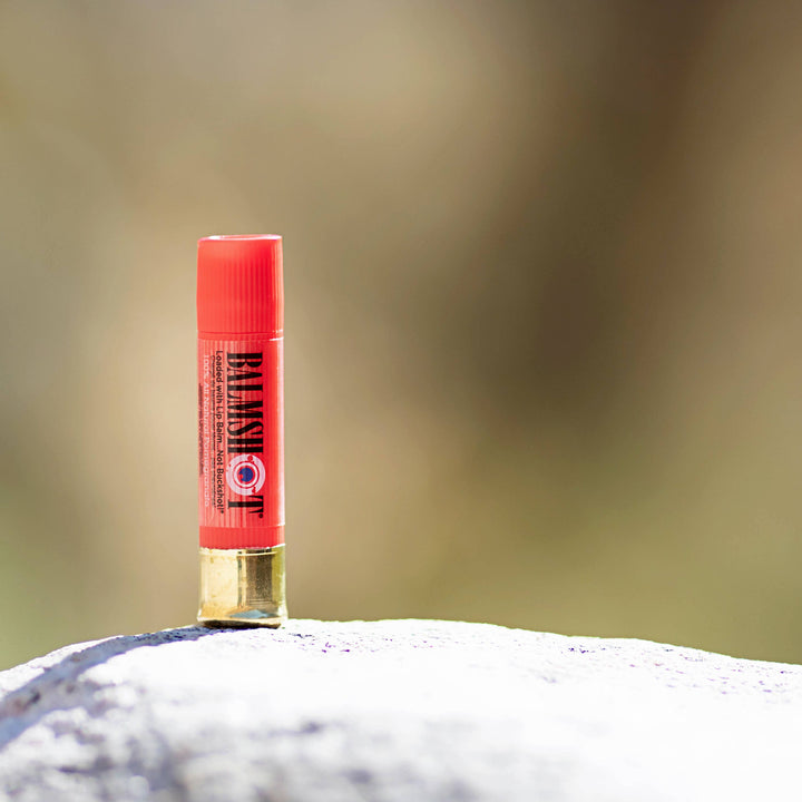 BALMSHOT Lip Balm - Pomegranate Beeswax Lip Balm(100% All Natural)