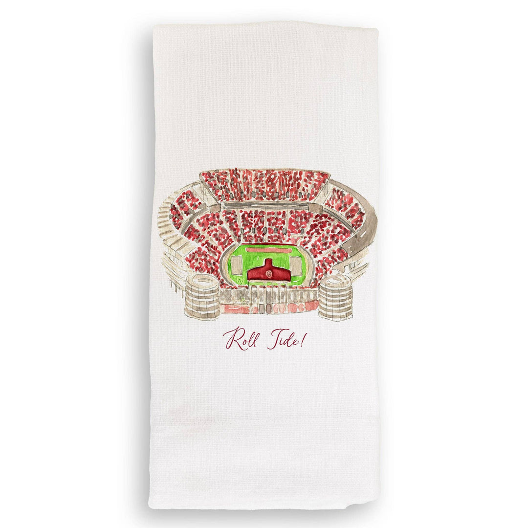 French Graffiti - Alabama Football Stadium with Quote: Dishtowel