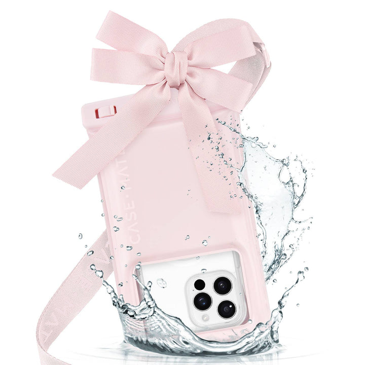 Case-Mate - Case-Mate Ballet Pink Bow Waterproof Floating Pouch