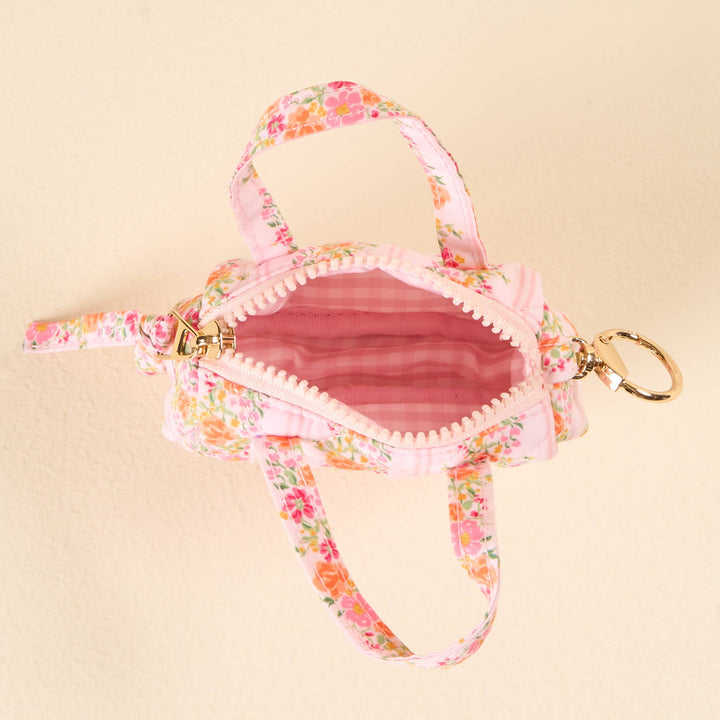 The Darling Effect - Itty Bitty Duffle Bag Charm-Petal Parade Pink