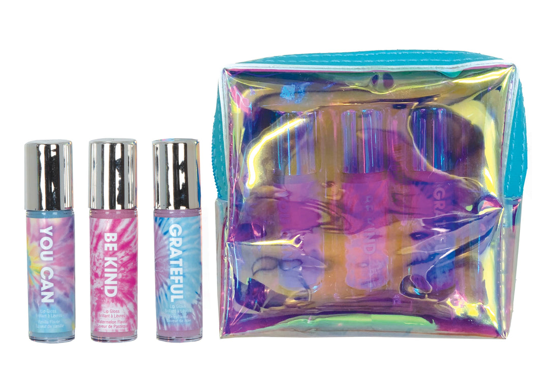 Iscream - Tie Dye 3 Mini Lip Glosses In Pouch