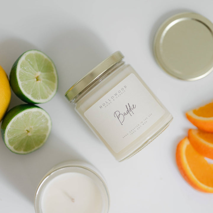 HOLLOWOOD FRAGRANCE - BADDIE | SUMMER | 8OZ CANDLE: 8 OZ
