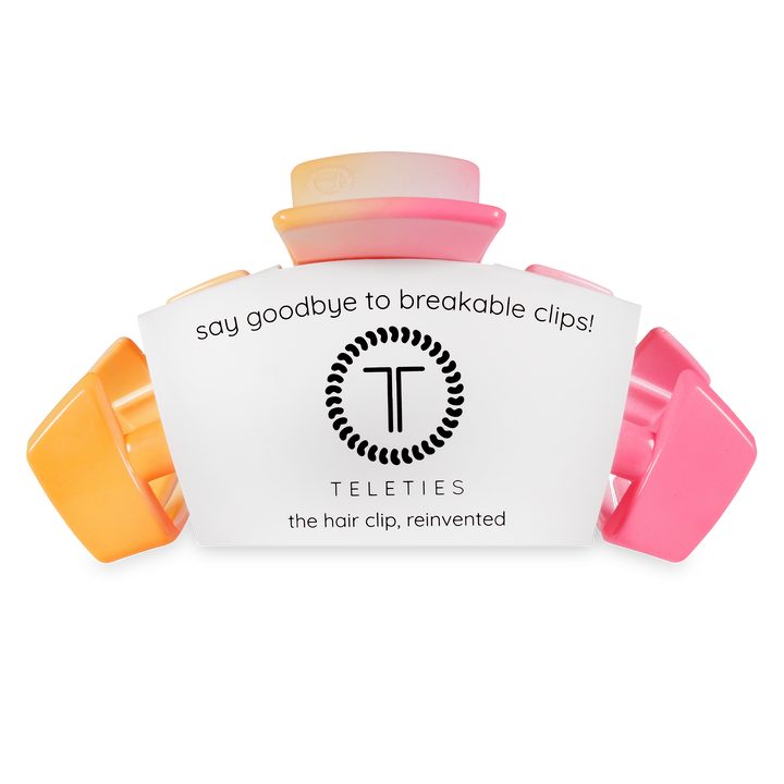 TELETIES - Classic Hair Clip | Large | Day Rave