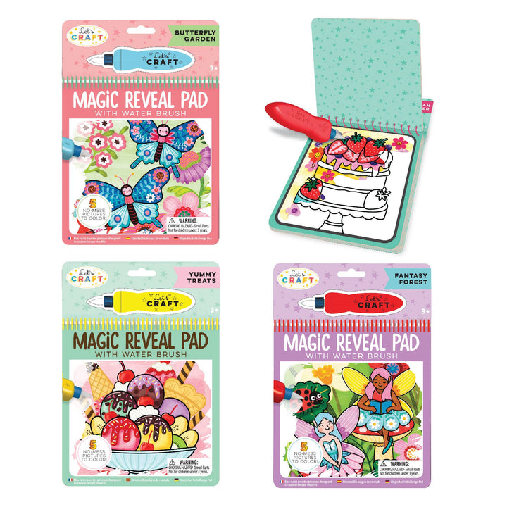 Bright Stripes - Magic Reveal Pads - Butterflies, Treats & Fairies