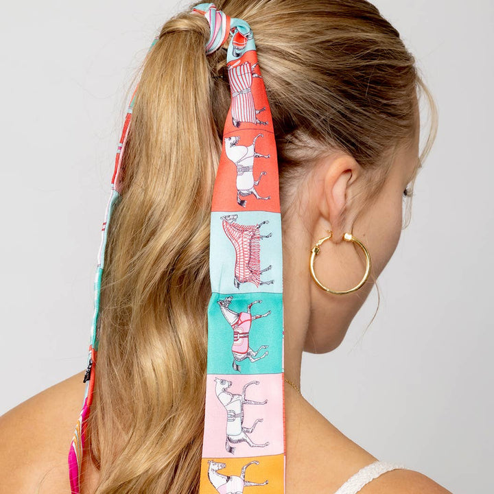 Fashion City - Colorful Patterns Horse Print Light Weight Scarf: YEL / ONE SIZE