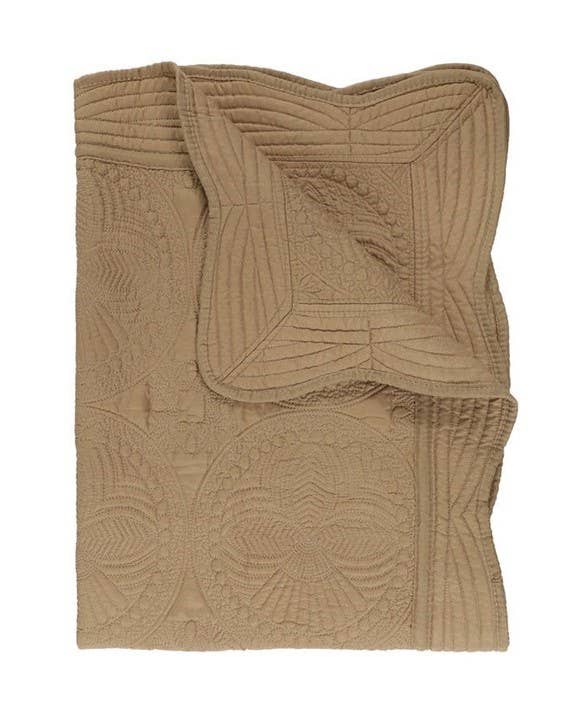Zsa Zsa & LoLLi - Heirloom Quilt - Baby Quilt Blanket Swaddle Monogram: Baby Blue