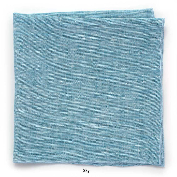 General Knot & Co. - Irish Linen Pocket Squares: White