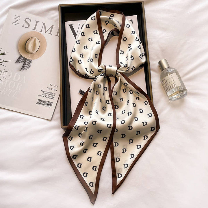 ACCITY - Women’s Long Silk Scarf – Stylish Neck Accessory_CWASC03144: TYPE10 / (OS) 2