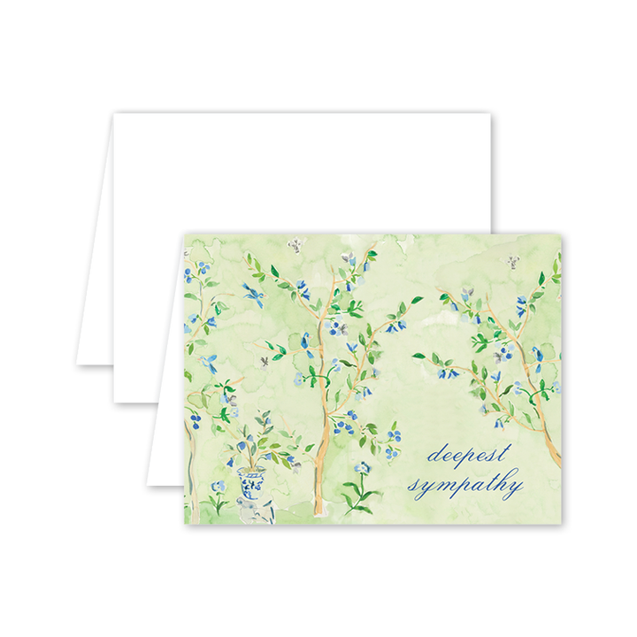 Dogwood Hill - Bespoke Chinoiserie Sympathy: Single Card