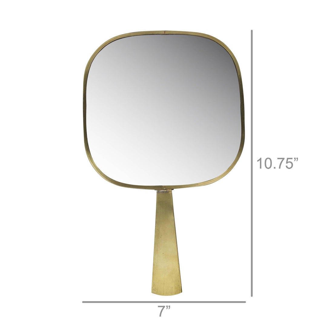 HomArt - Monroe Hand Mirror, Brass