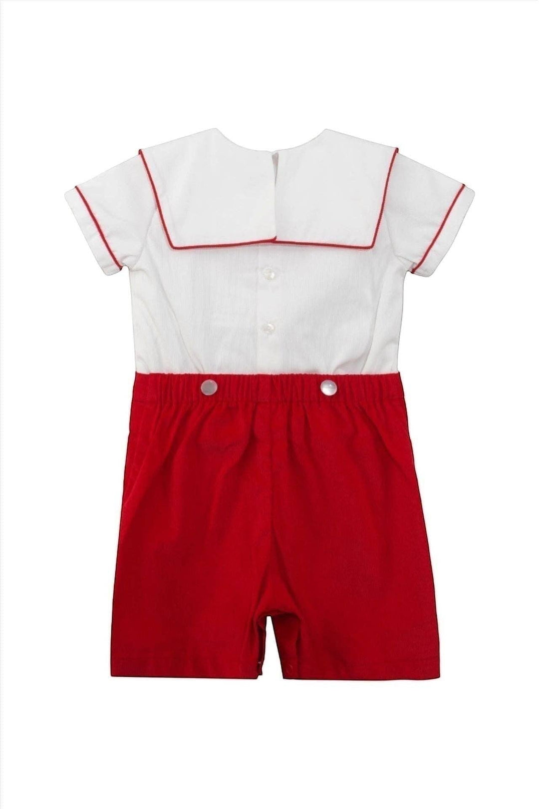 Julius Berger & Carriage Boutique - Red Wooden Soldier Infant & Toddler Boy Bobbie Suit: 18M