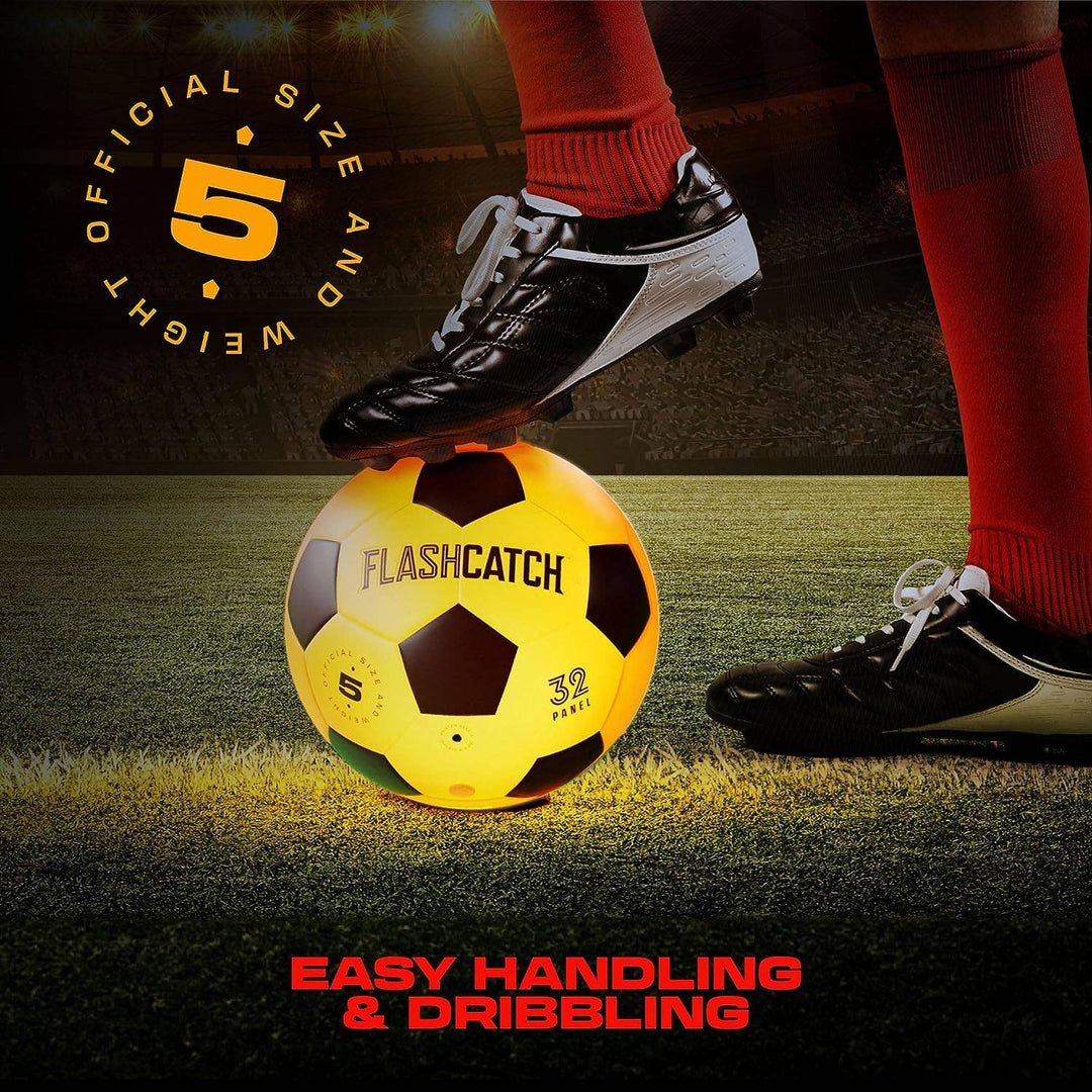 Squad Hero - Light Up Soccer Ball - Glow in the Dark - NO 5