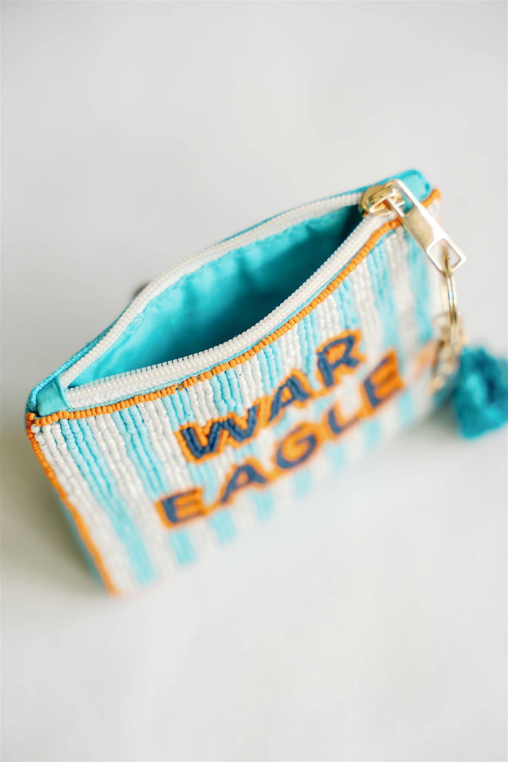 Gracefully Made Art - Auburn University Beaded Coin Purse