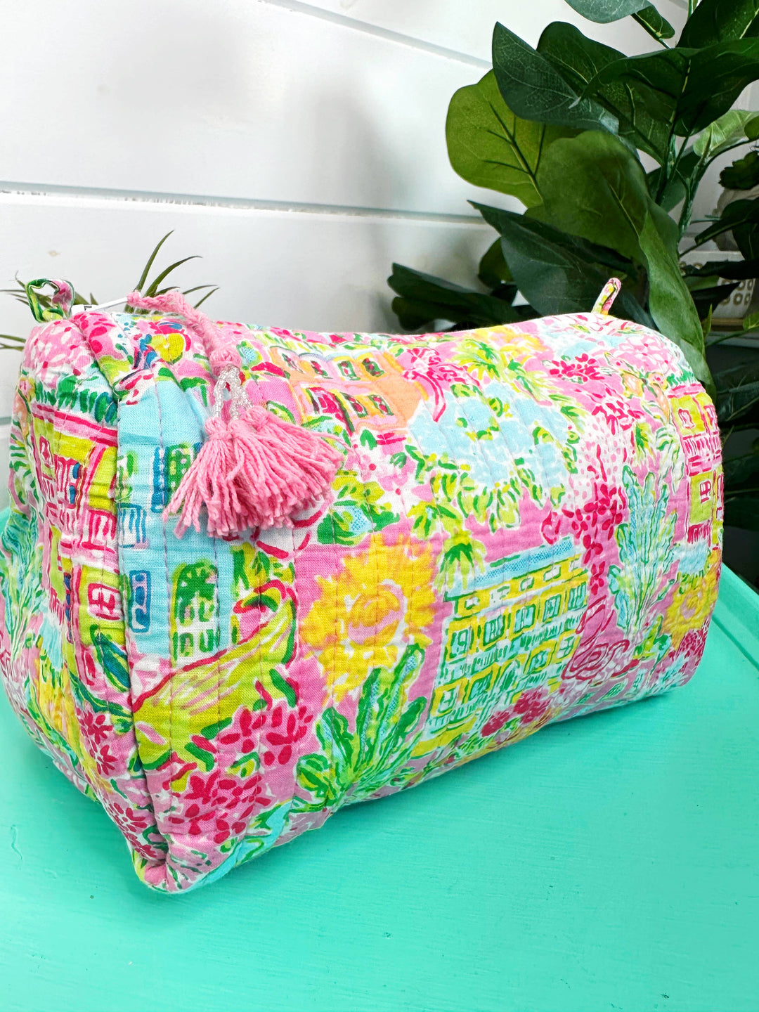 Folklore Couture - Quilted Makeup Bag | Cosmetic Toiletry Bag | Southern Town