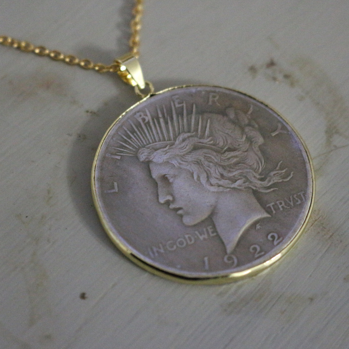 Deep South Originals Inc. - Two-Tone Lady Liberty Coin Necklace