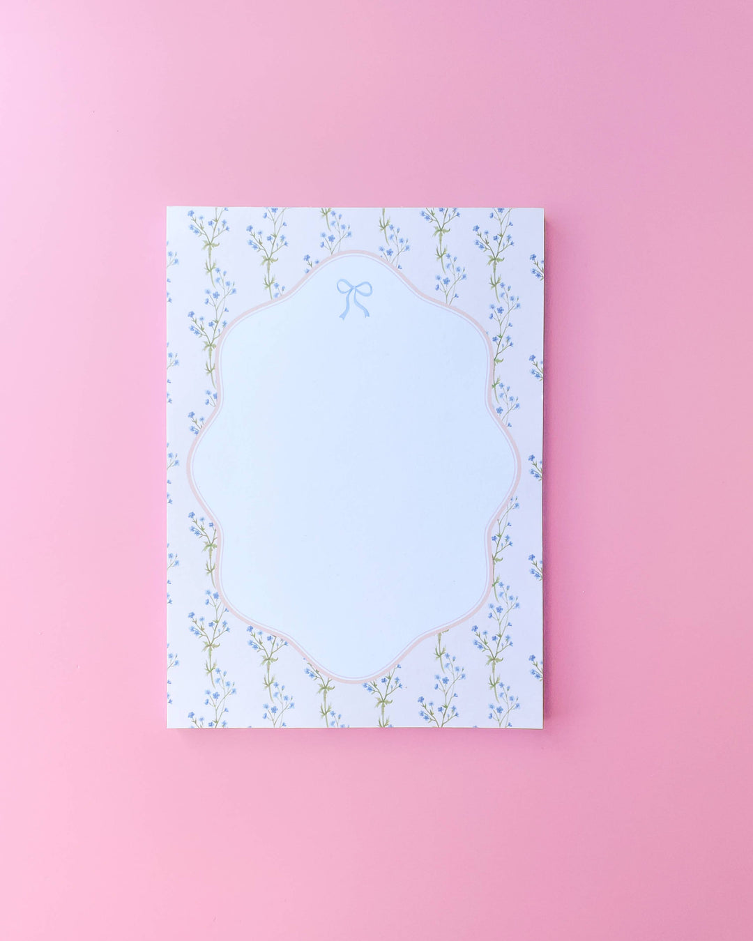 Rock Paper Scissors - Watercolor Floral Bow Notepad