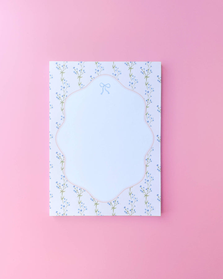 Rock Paper Scissors - Watercolor Floral Bow Notepad