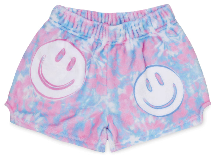Iscream - TIE DYE SMILE PLUSH SHORTS LARGE