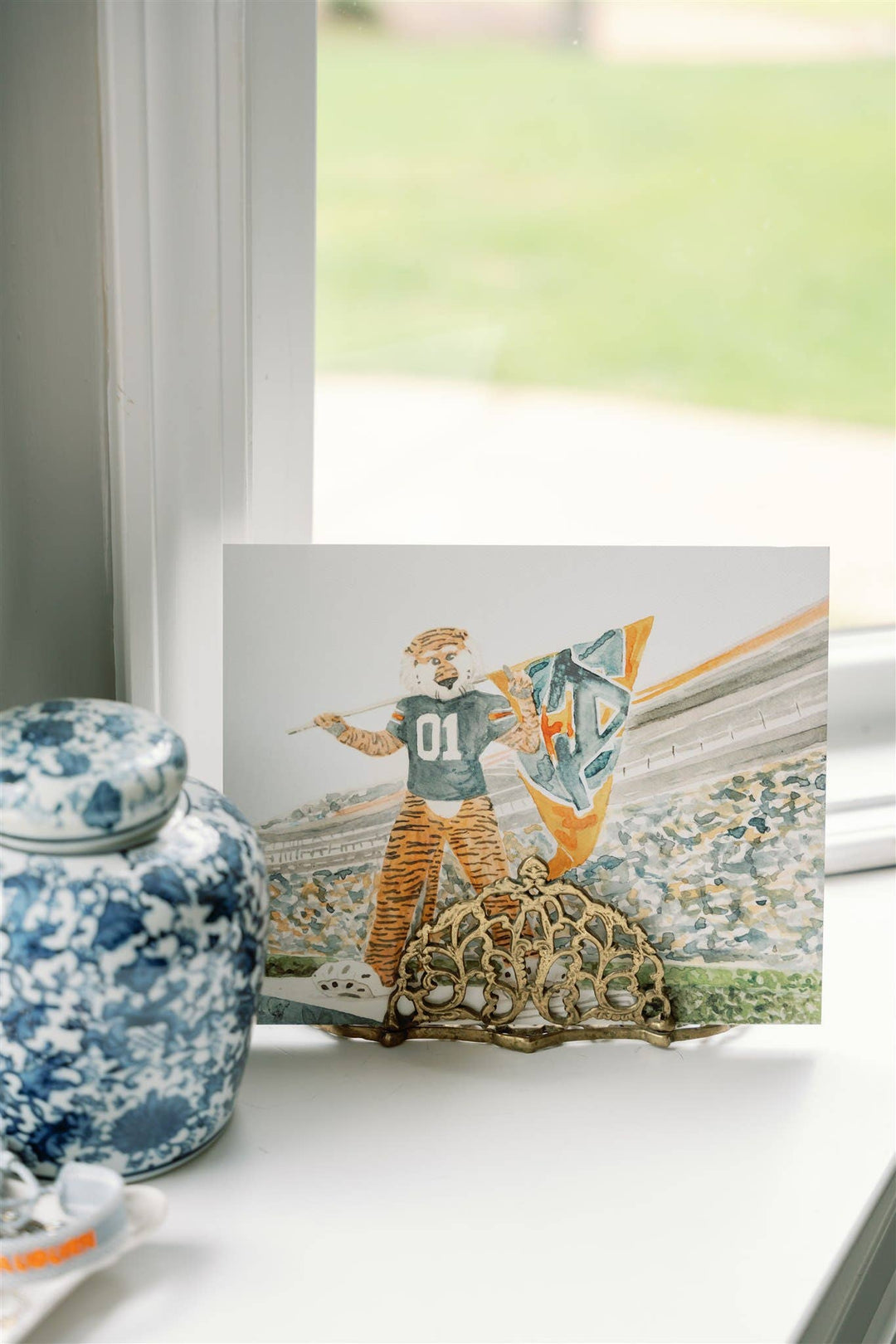 Gracefully Made Art - Auburn University Aubie Print, Collegiate, Game day: 5x7