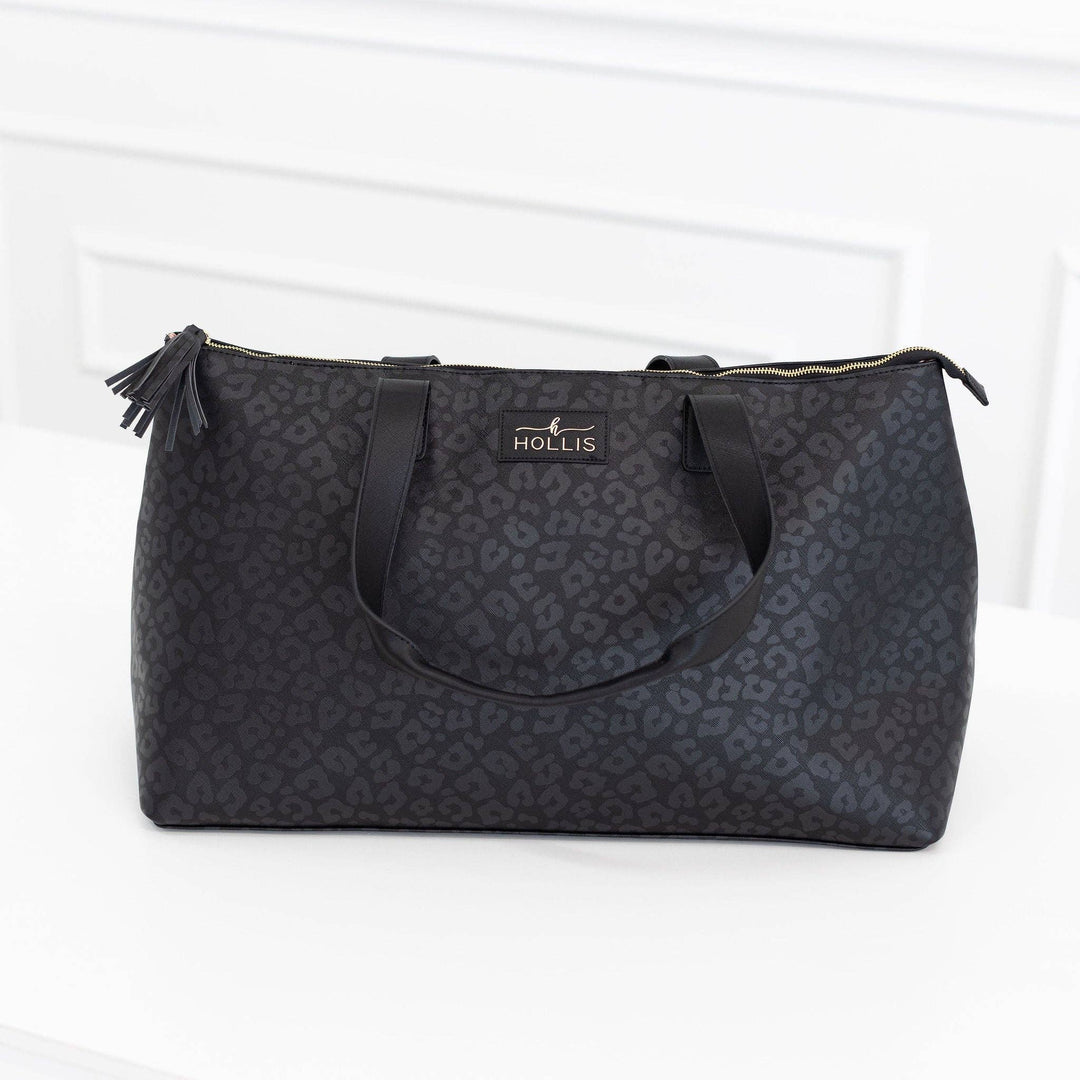 Hollis - Black Leopard Overnighter