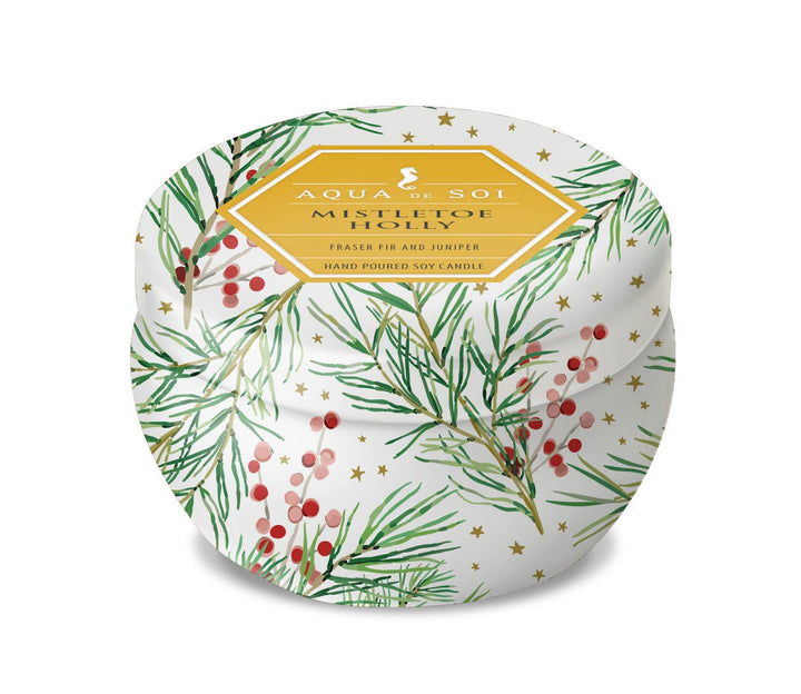 The SOi Company - Mistletoe & Holly 4oz Petite Aqua De Soi Tin