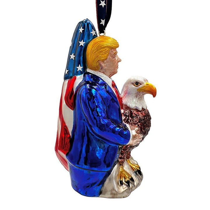 OrnamentallyYou - Exclusive Premium President Trump Glass Christmas Ornament