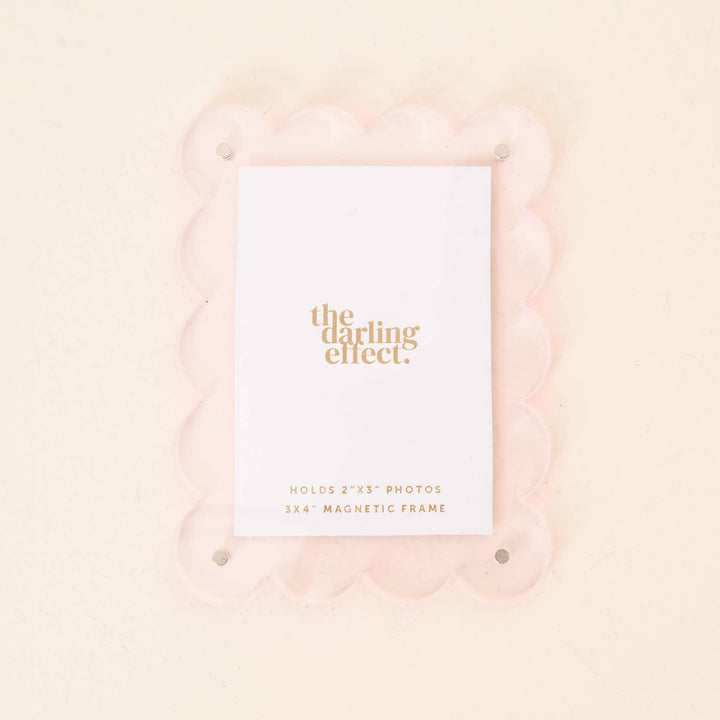 The Darling Effect - Mini Acrylic Picture Frame Magnet-Pale Pink